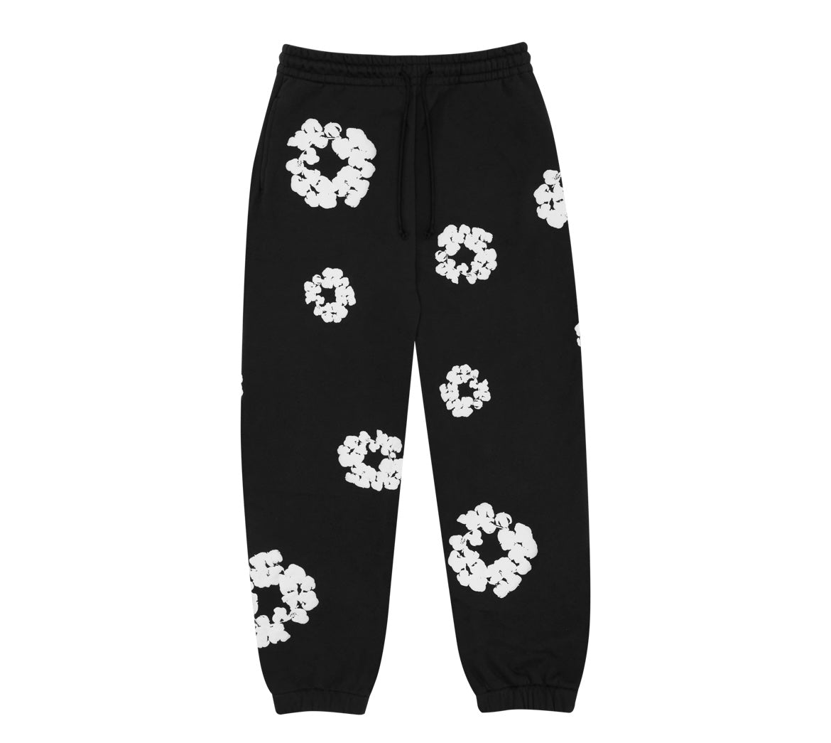 Denim Tears Cotton Wreath Sweatpant (Black)