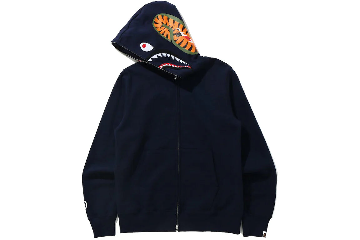 BAPE Shark Full Zip Hoodie (Navy)