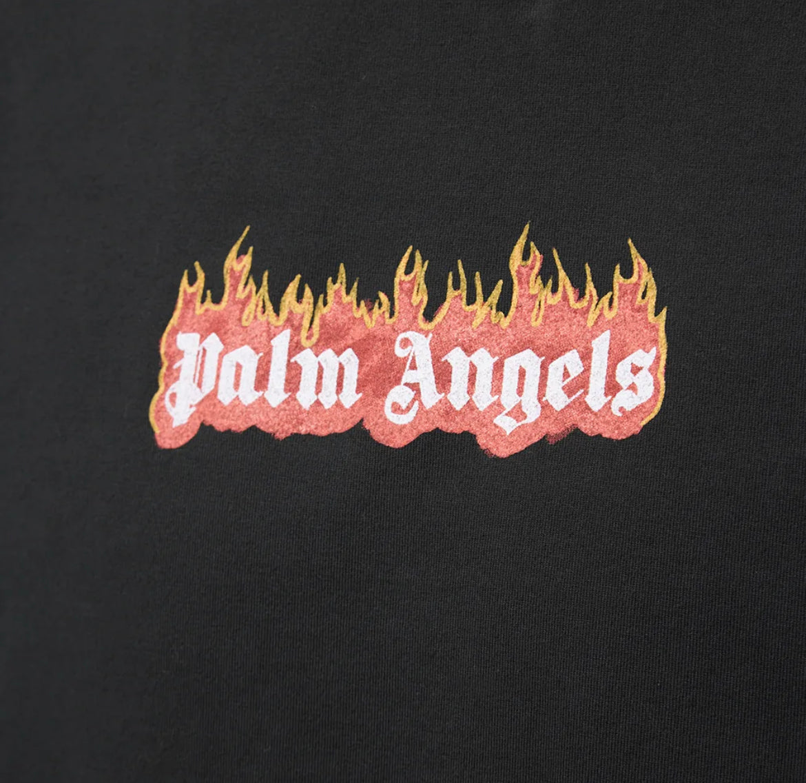 Palm Angels Long Sleeve Burning Logo