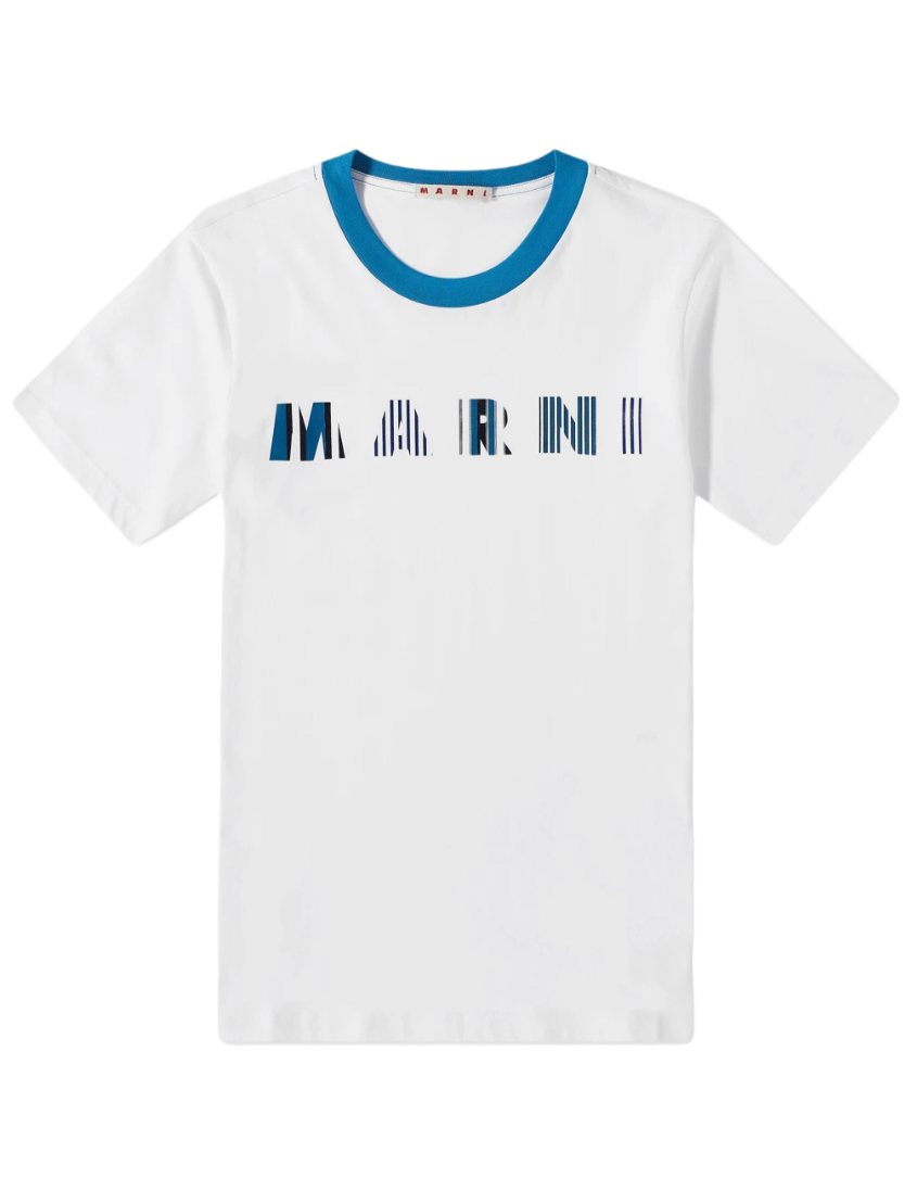 Marni Stripe Logo T-Shirt